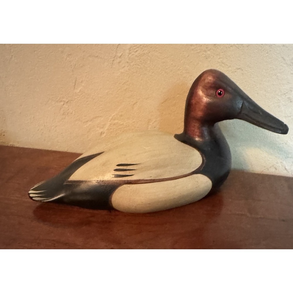 Vintage Big Sky Carvers Ducks Unlimited Wooden Duck Decoy Hand Painted Figurine
